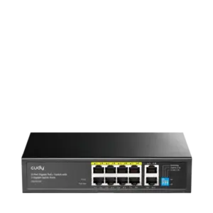 Svič 10/100/1000 10-port Cudy GS1010P/ 8 PoE+ sa 2 Gigabit Uplink porta 120W
